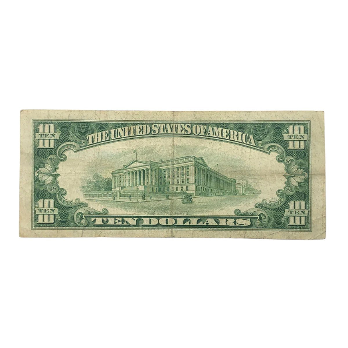 1953 $10 Silver Certificate (F)