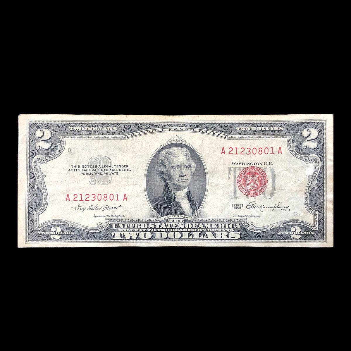 1953 $2 Legal Tender (F)