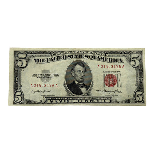 1953 $5 Legal Tender (XF)