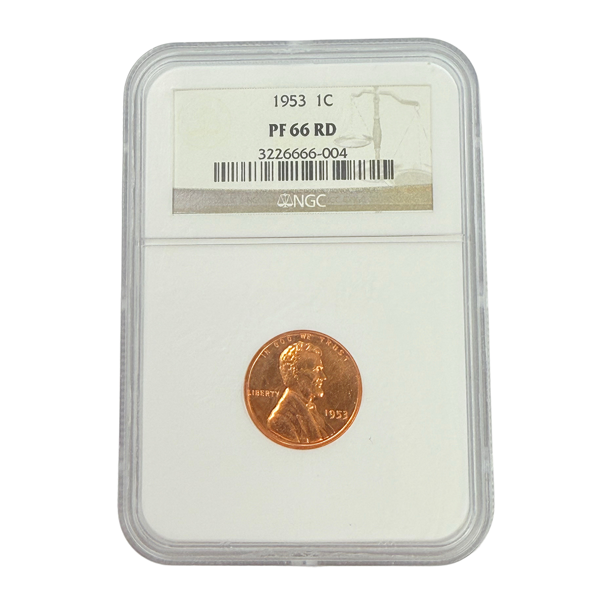 1953 Lincoln Cent NGC PF66 RD