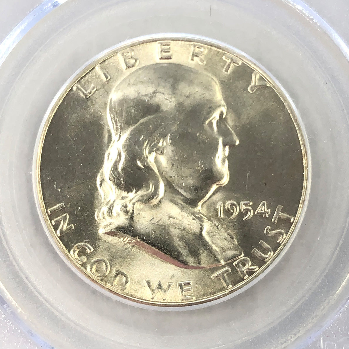 1954-S Franklin Half Dollar PCGS MS64FBL