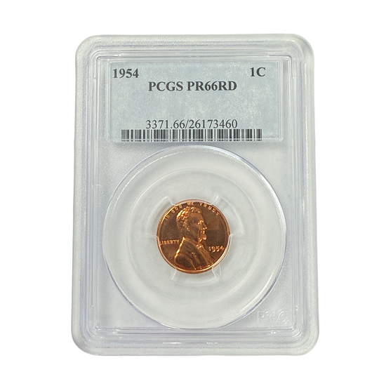 1954 Lincoln Cent PCGS PR66RD