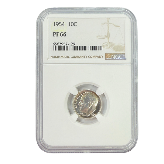 1954 Roosevelt Dime NGC PF66