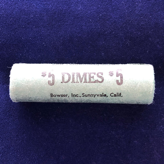 Original Bank Wrapped of 1955-S of BU Roosevelt Dimes