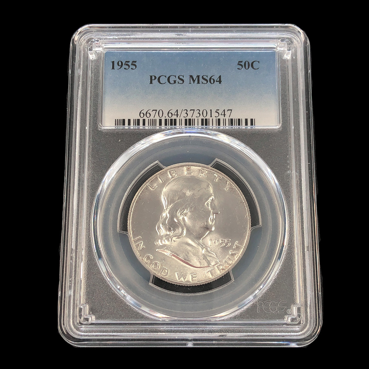 1955 Franklin Half Dollar PCGS MS64