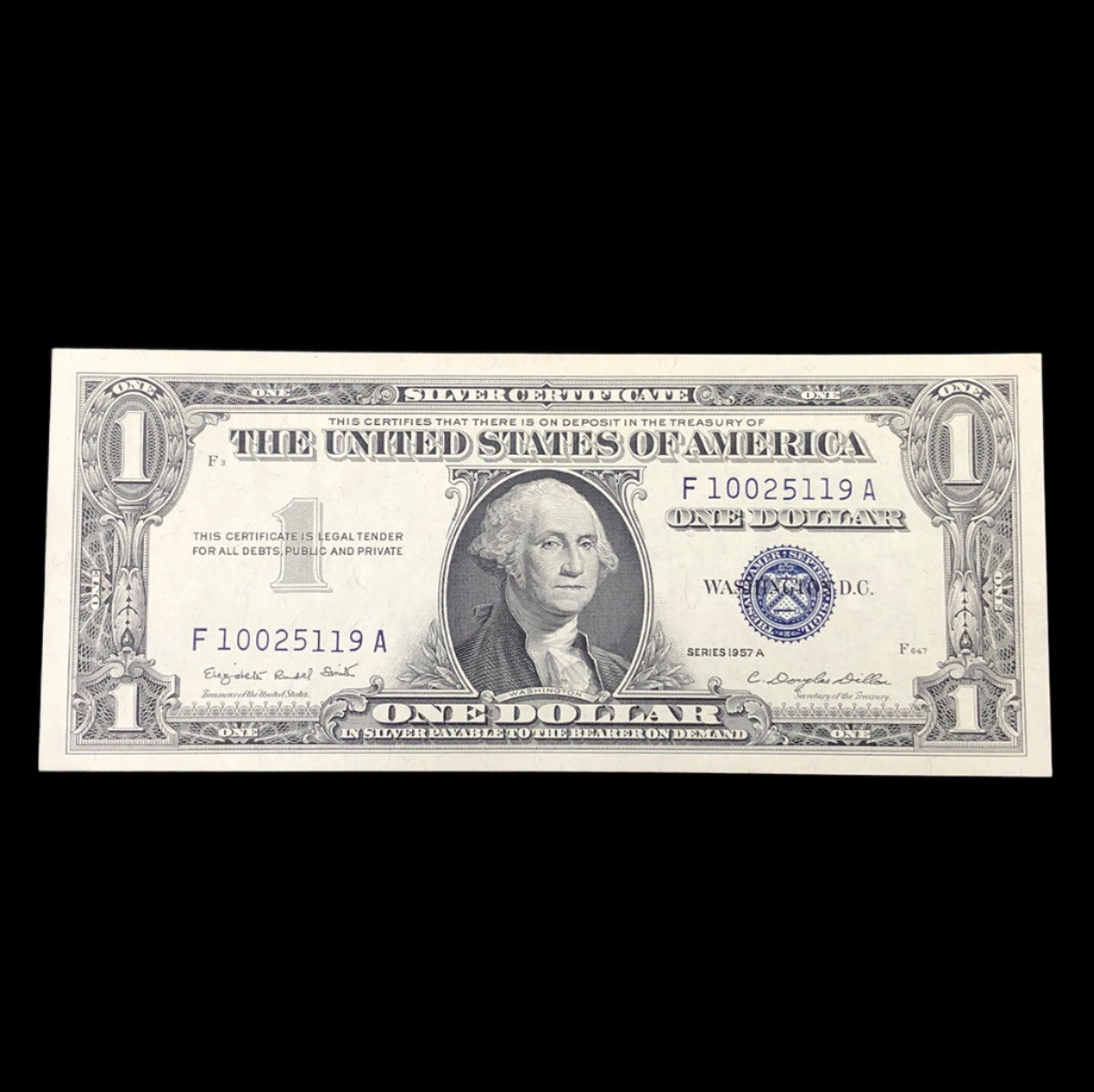 1957 A $1 Silver Certificate (CU)