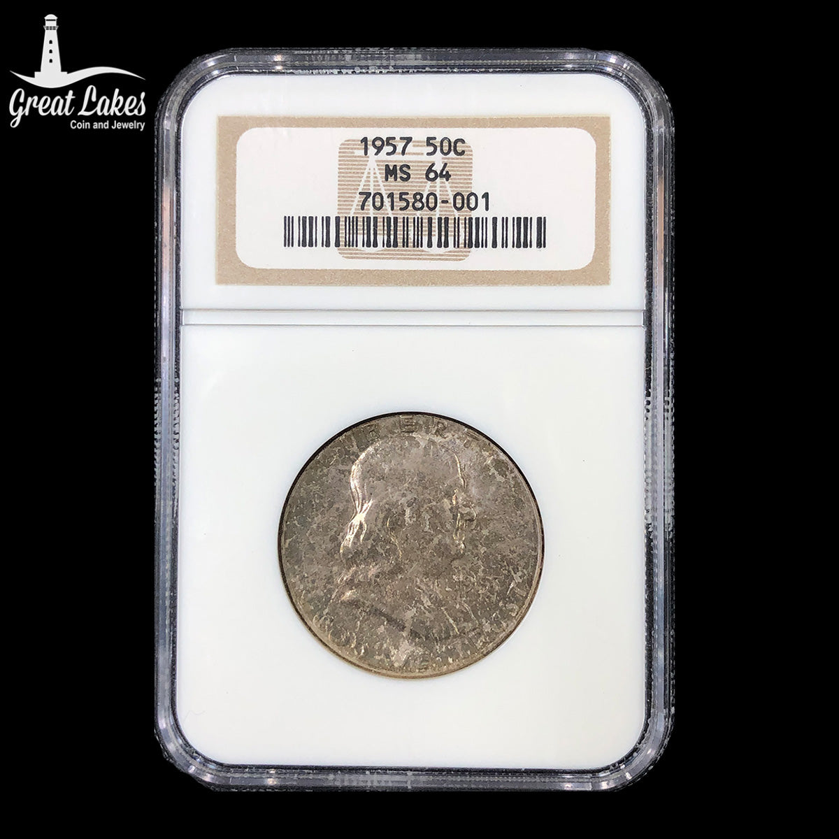 1957 Franklin Half Dollar NGC MS64