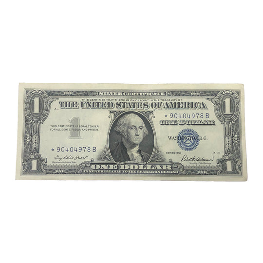 1957 $1 Silver Certificate Star Note (XF)