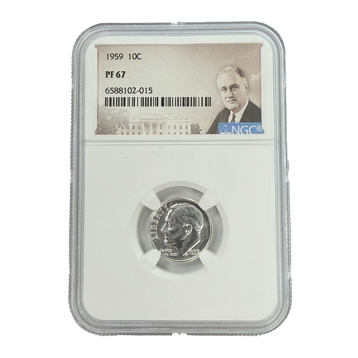 1959 Roosevelt Dime NGC PF67