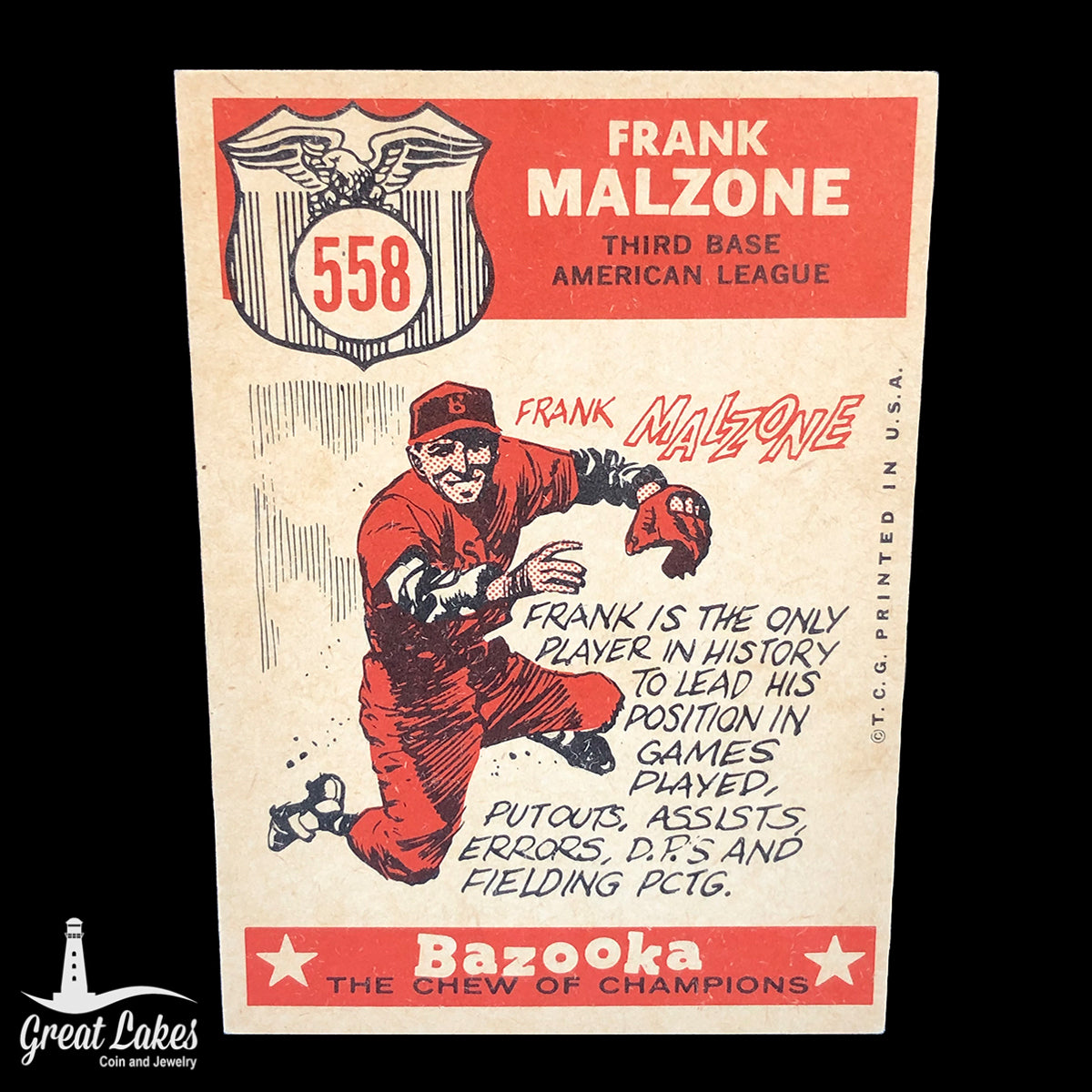 1959 Topps Frank Malzone All-Star Card #558