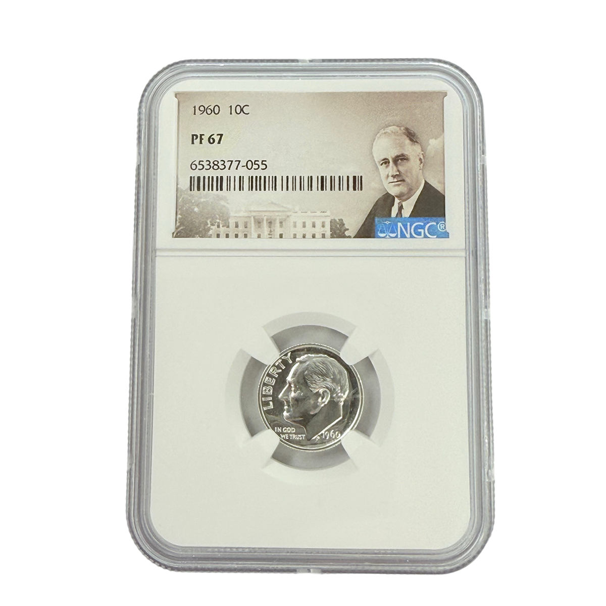 1960 Roosevelt Dime NGC PF67