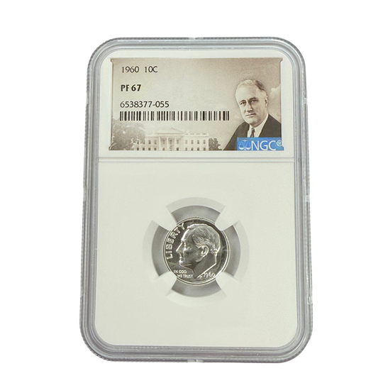 1960 Roosevelt Dime NGC PF67