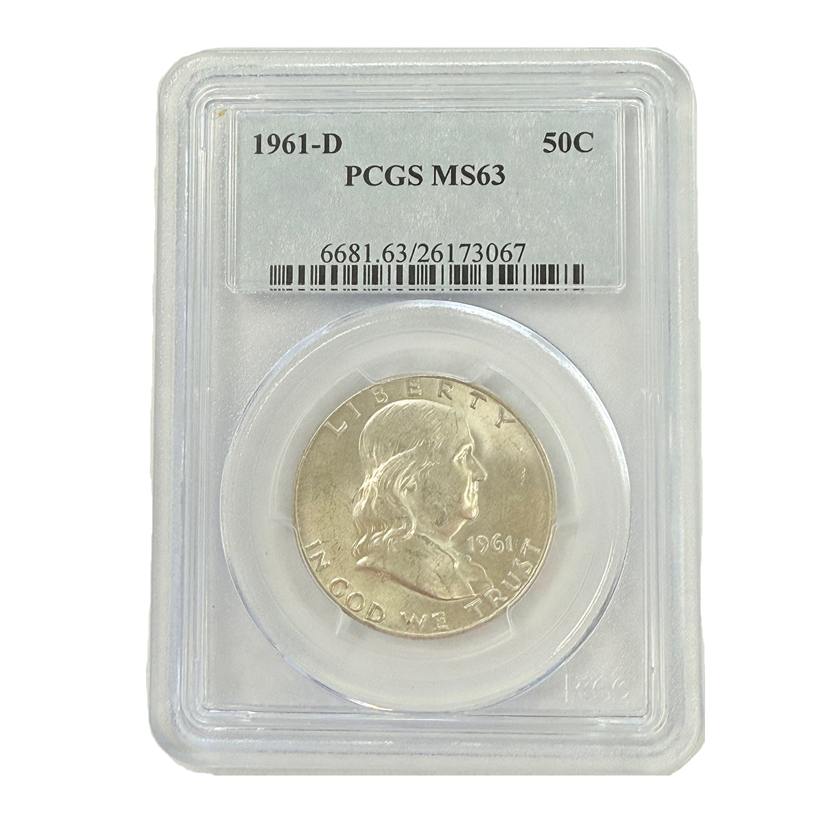 1961-D Franklin Half Dollar PCGS MS63