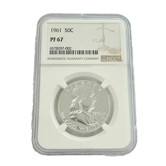 1961 Franklin Half Dollar NGC PF67