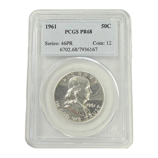 1961 Franklin Half Dollar PCGS PR68