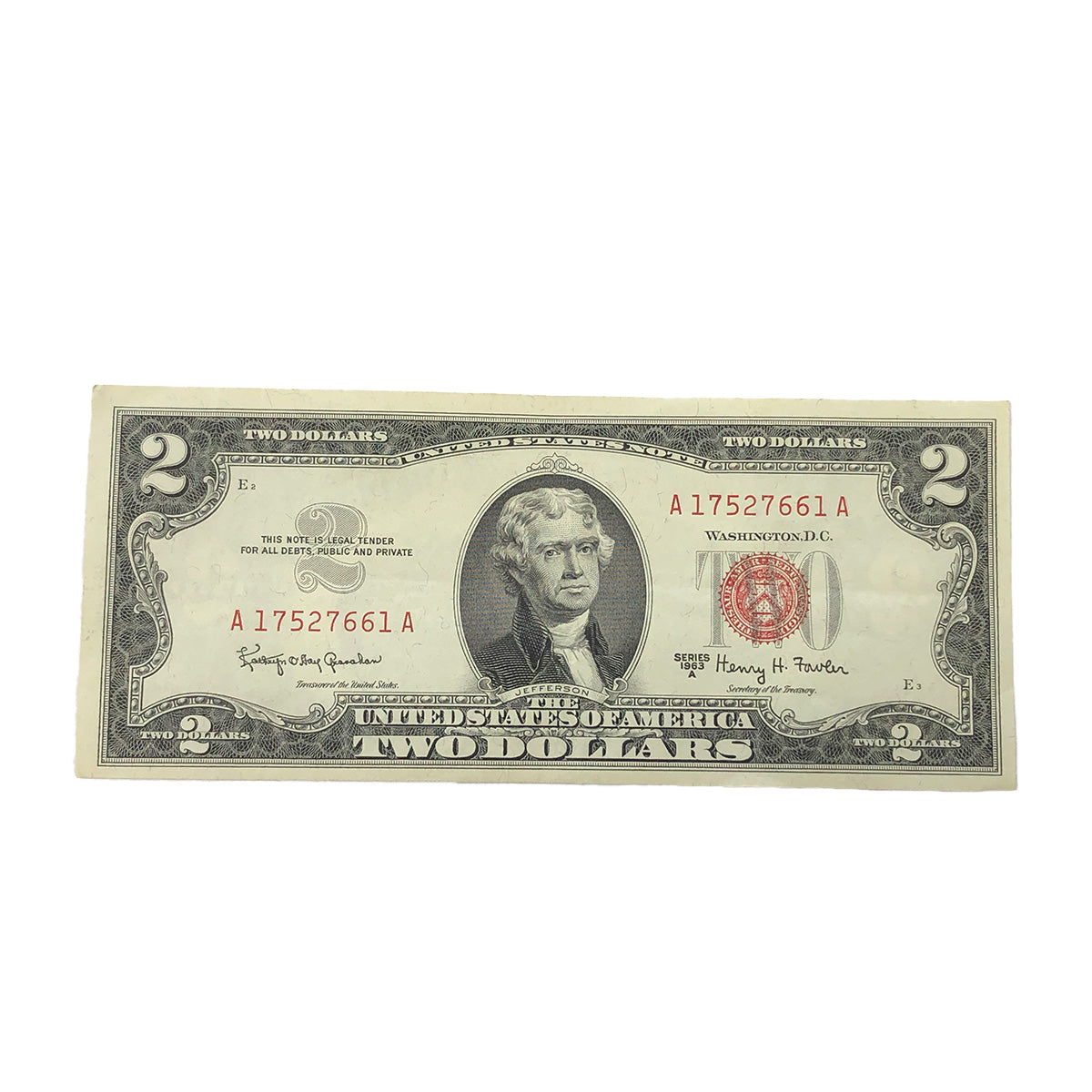 1963-A $2 Legal Tender (XF)