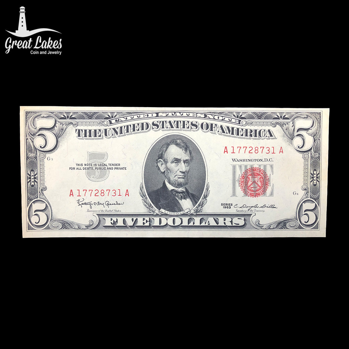 1963 $5 Legal Tender (CU)