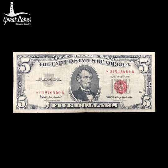 1963 $5 Legal Tender Star Note (VF)