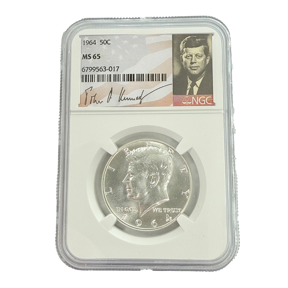 1964 Kennedy Half Dollar NGC MS65