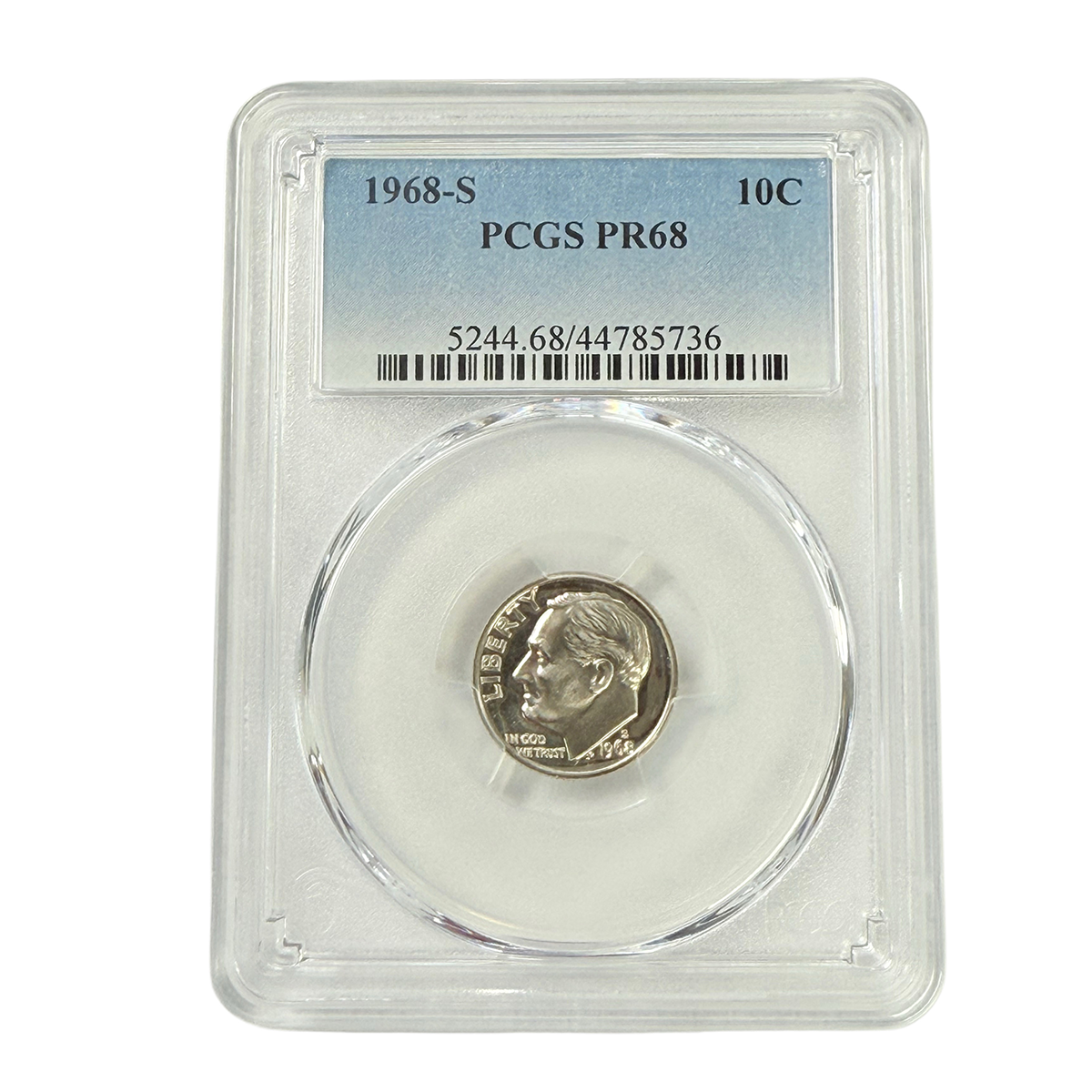 1968-S Roosevelt Dime PCGS PR68
