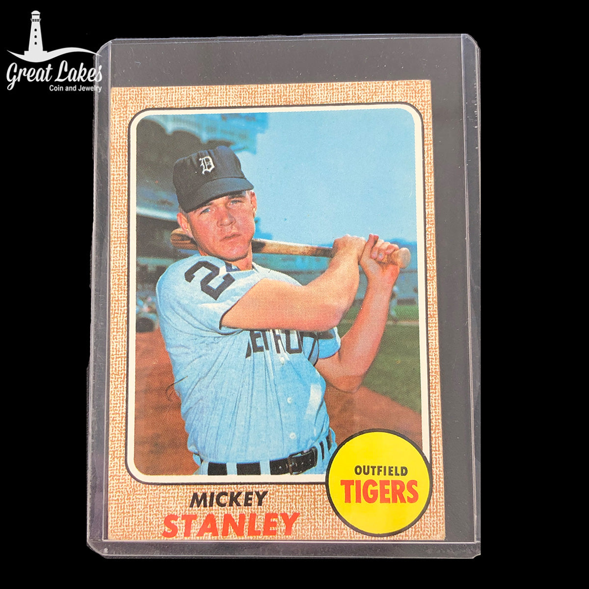 1968 Topps Mickey Stanley Card #129