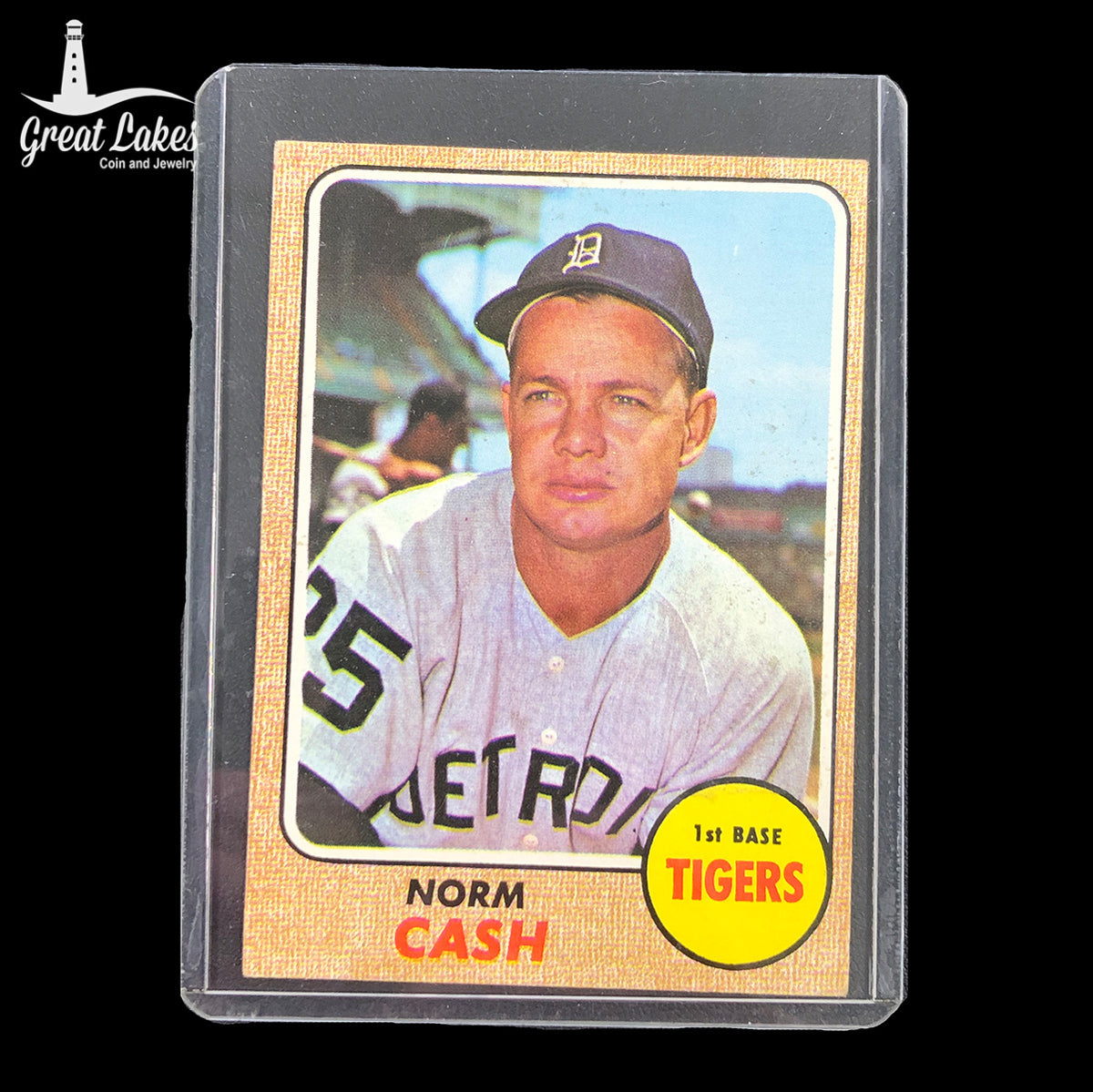 1968 Topps Norm Cash Card #256