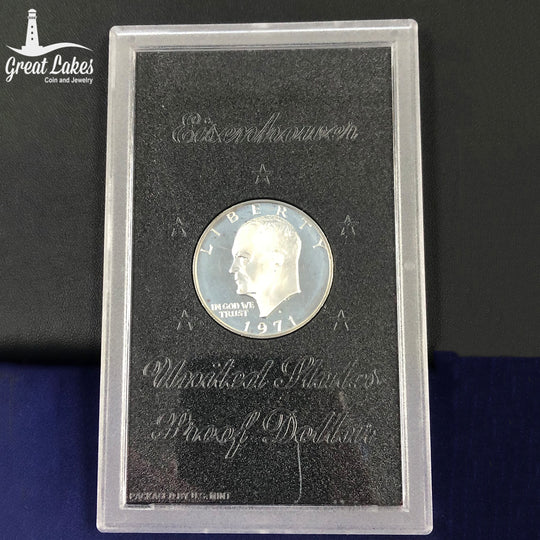 1971-S Eisenhower 40% Proof Silver Dollar (Lens Only)