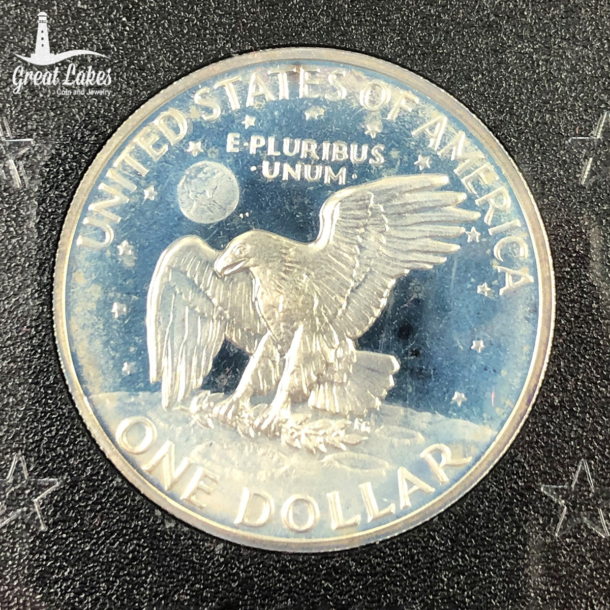 1971-S Eisenhower 40% Proof Silver Dollar (Lens Only)