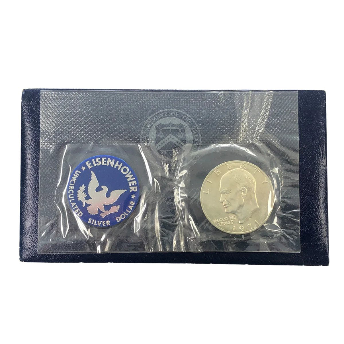 1971-S 40% Eisenhower Silver Dollar (BU) (With Mint Soft Pack)