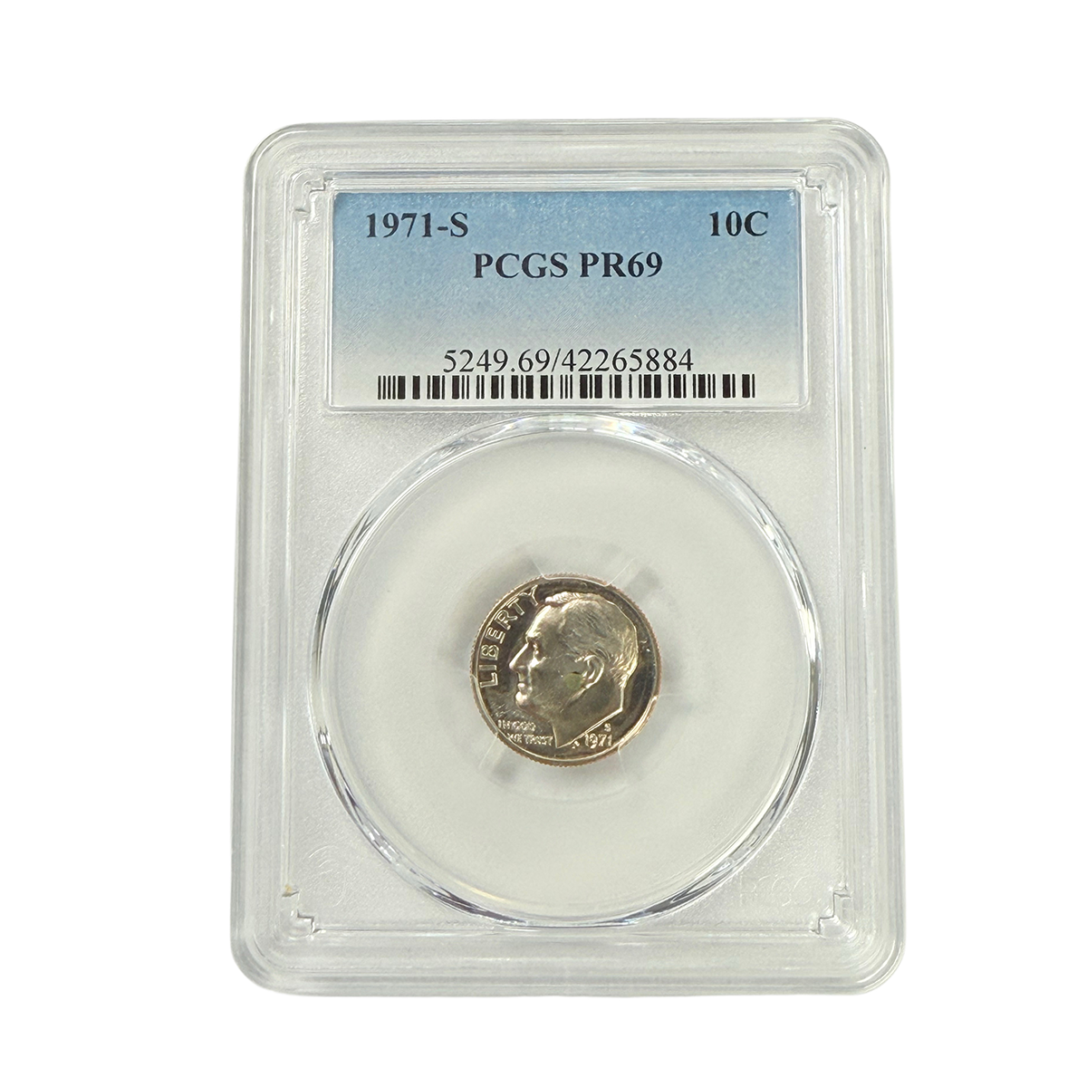 1971-S Roosevelt Dime PCGS PR69