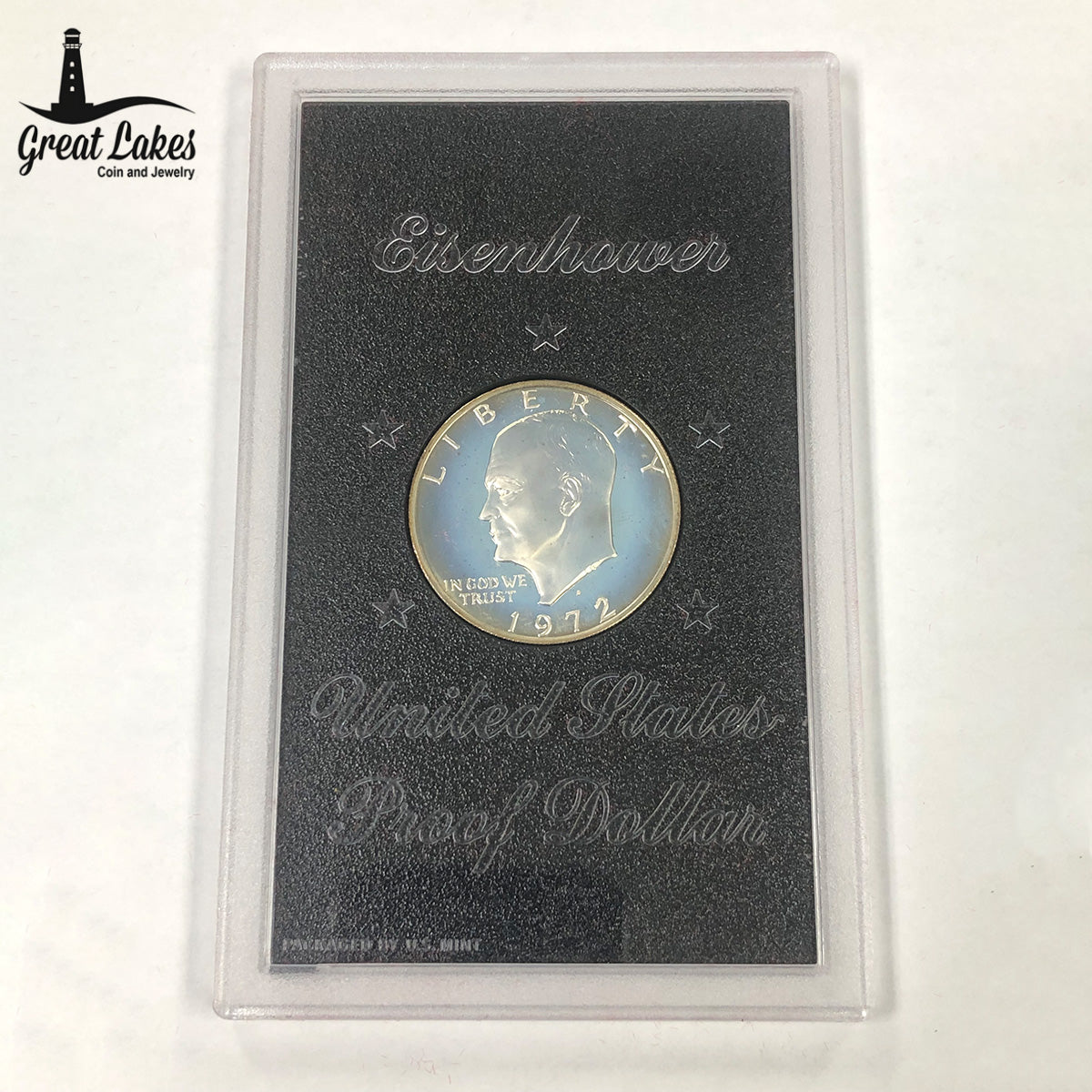 1972-S Eisenhower 40% Proof Silver Dollar (Lens Only)