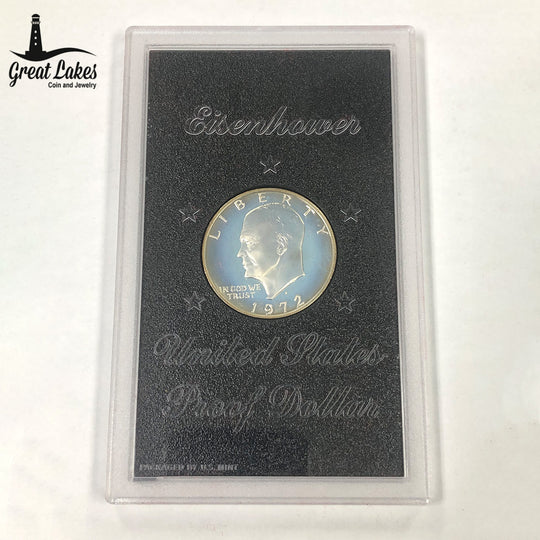 1972-S Eisenhower 40% Proof Silver Dollar (Lens Only)