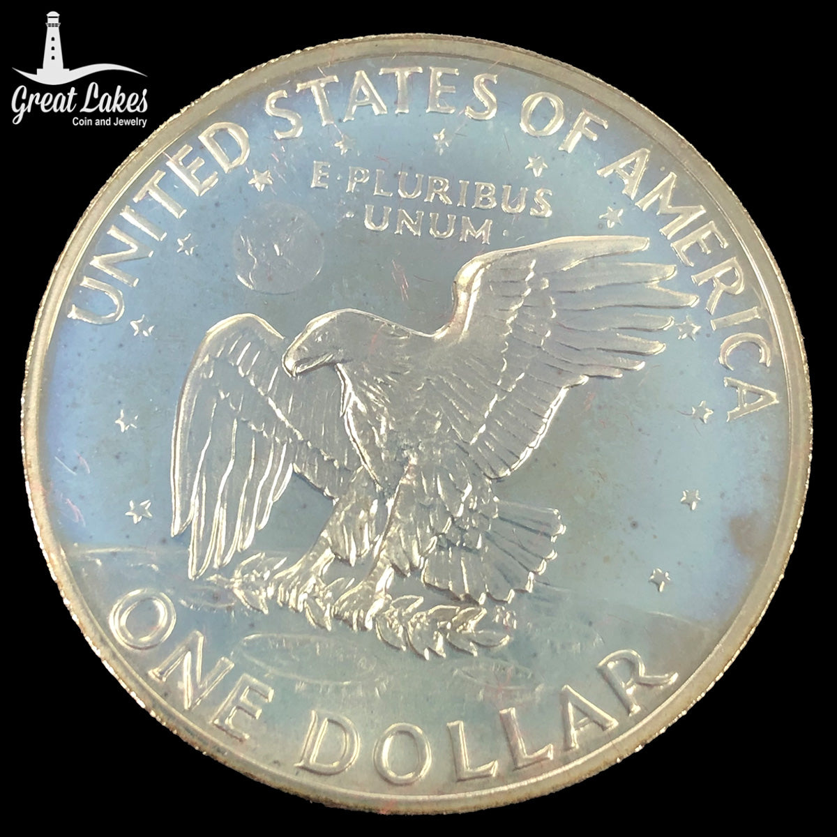 1972-S Eisenhower 40% Proof Silver Dollar (Lens Only)
