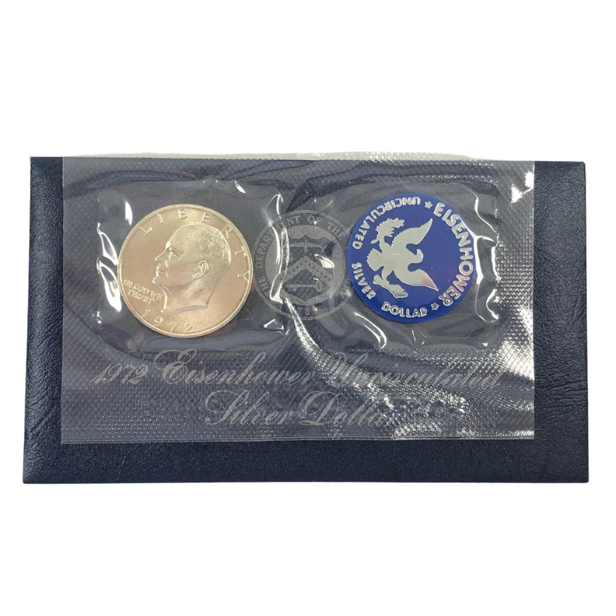 1972-S 40% Eisenhower Silver Dollar (BU) (With Mint Soft Pack)