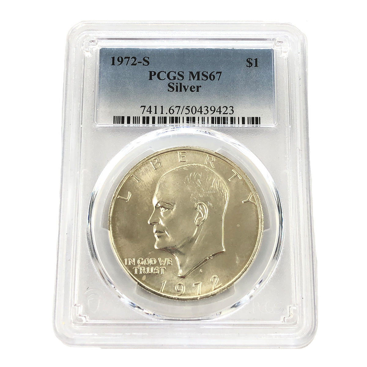 1972-S Eisenhower Silver Dollar PCGS MS67