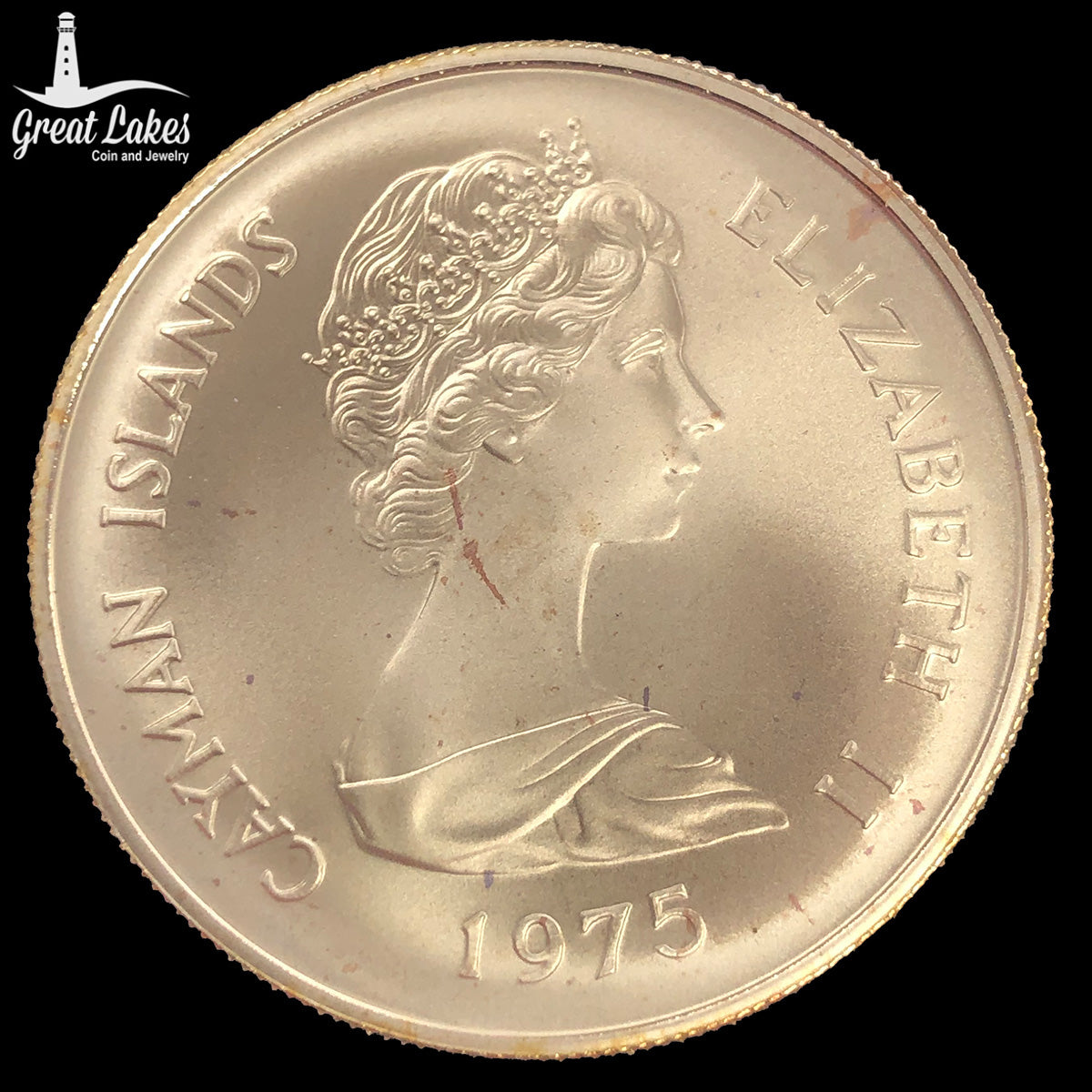 1975 $100 Cayman Islands Gold Coin - Great Lakes Coin