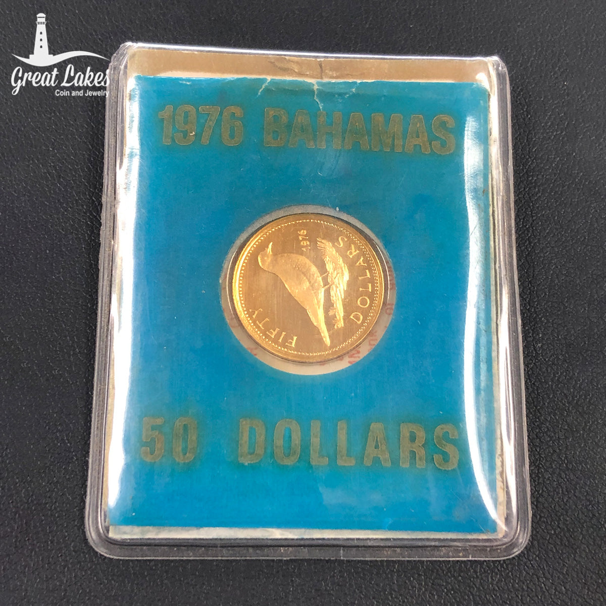 1976 Proof $50 Bahamas Gold Coin