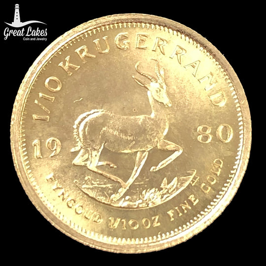 1980 South African 1/10 Krugerrand (BU)