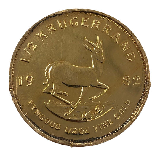 1982 South African 1/2 oz Gold Krugerrand (Low Premium)