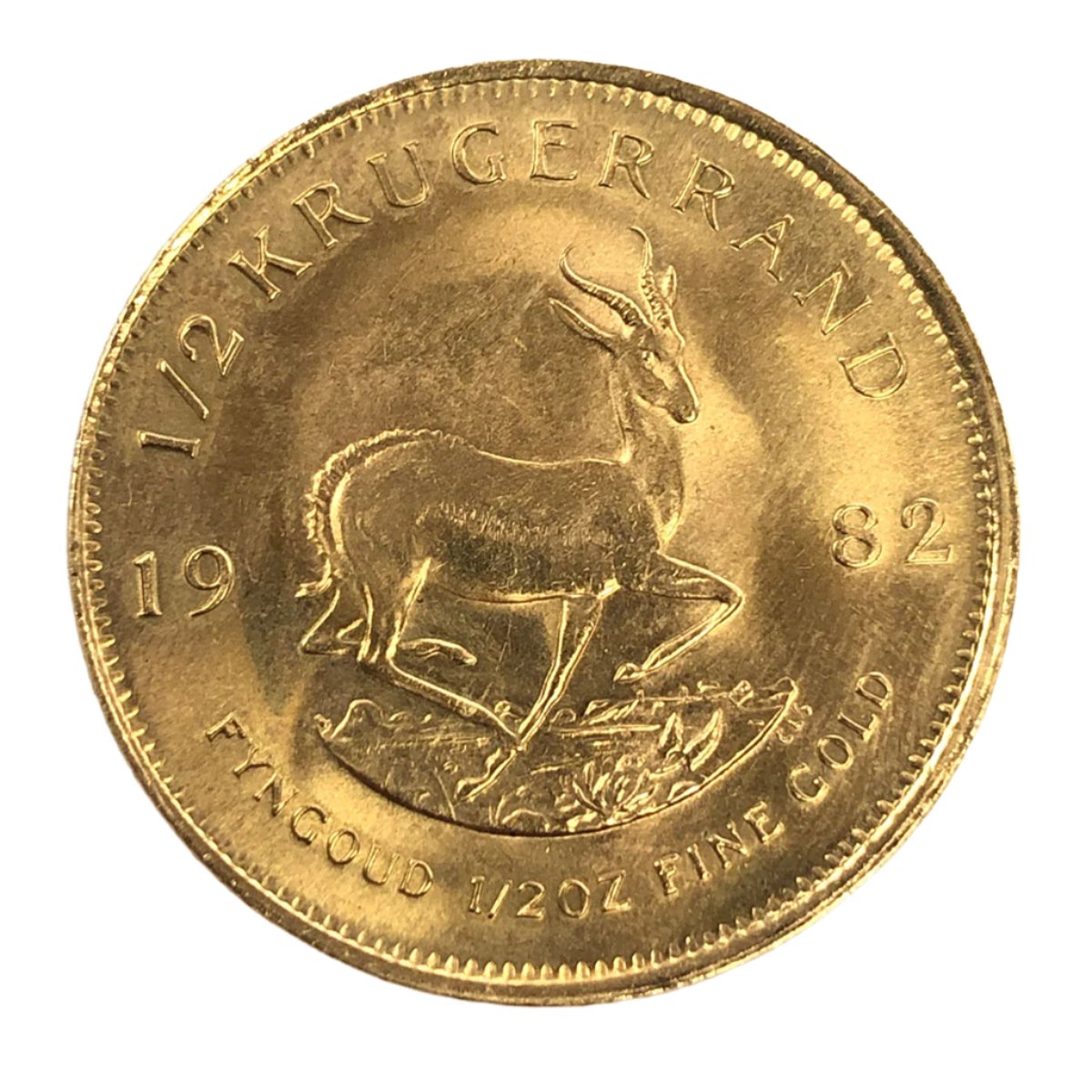 1982 South African 1/2 oz Gold Krugerrand (Secondary)