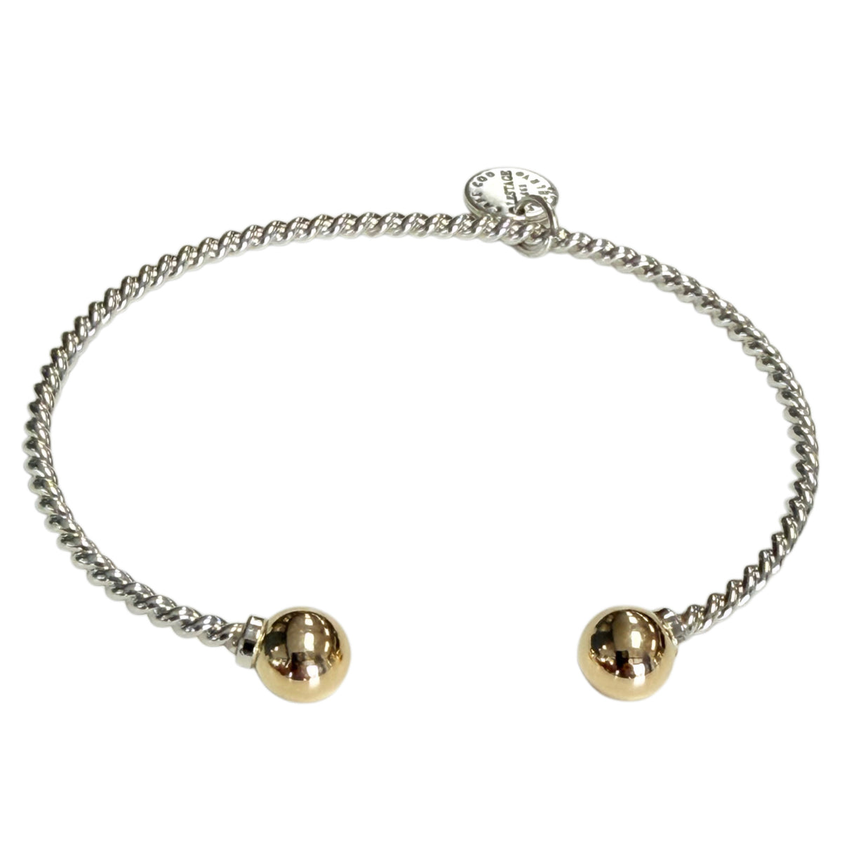 Lestage Cape Cod Twisted Silver & Gold Bracelet