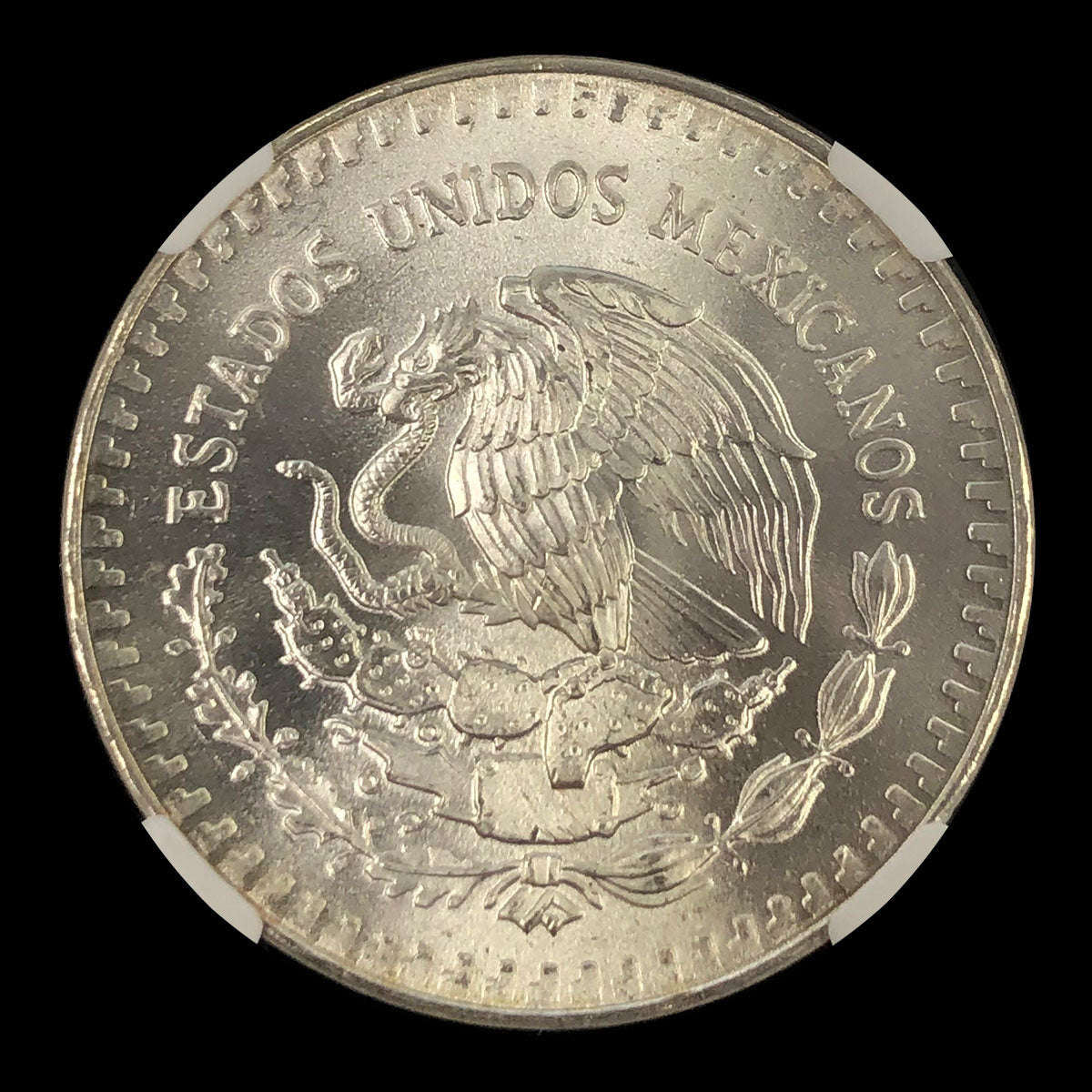 1985 Mexican 1 oz Silver Libertad NGC MS66