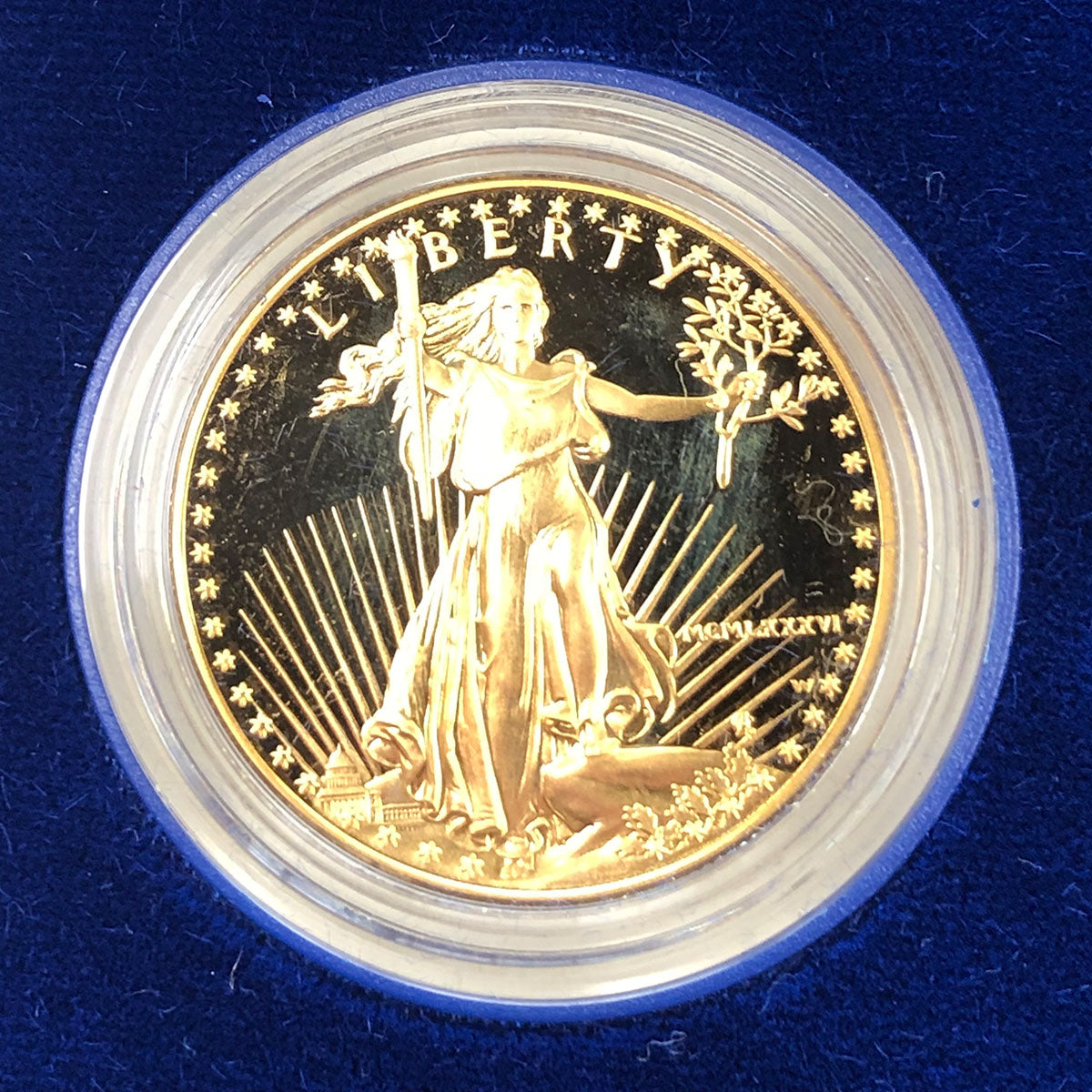 1986-W Proof 1 oz American Gold Eagle (With Box & CoA)