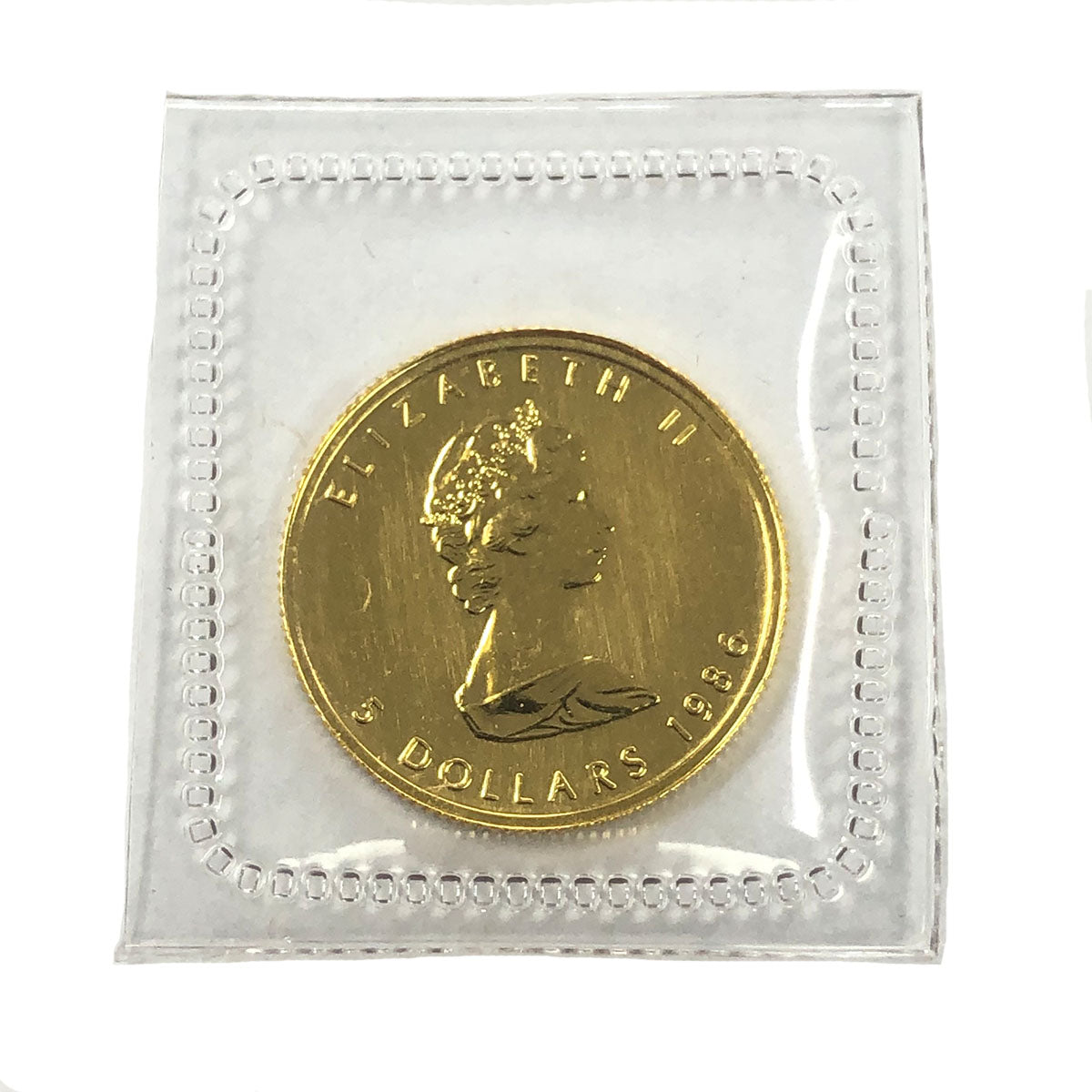 1986 Canadian 1/10 oz Gold Maple (BU)
