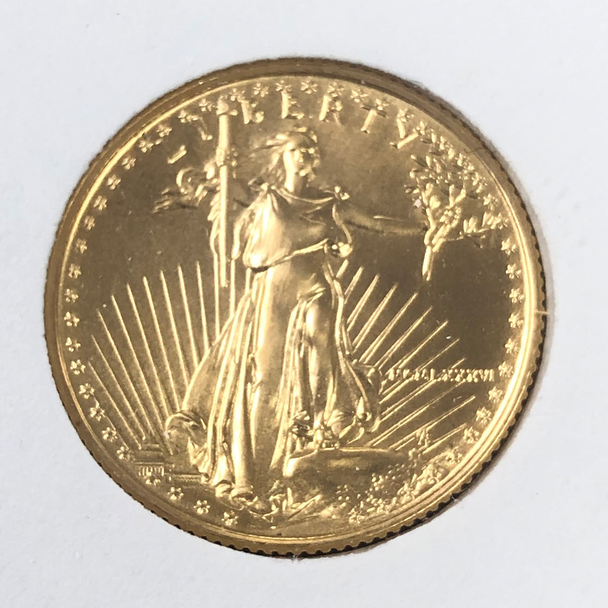 1986 1/4 oz American Gold Eagle First Day of Issue
