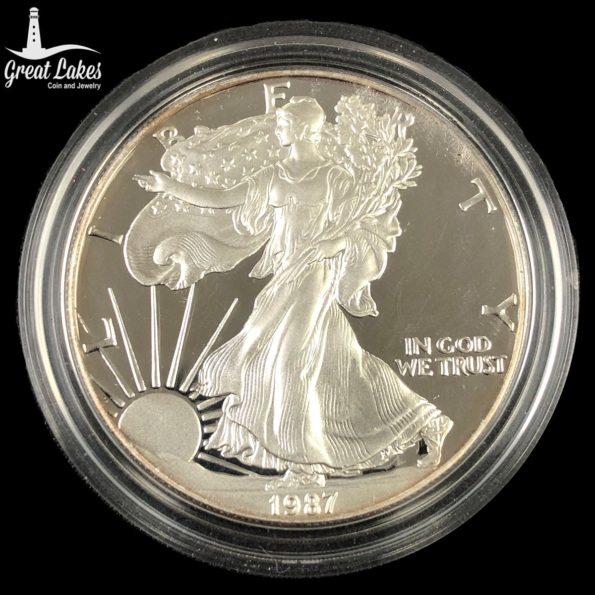 1987-S Proof 1 oz American Silver Eagle (Cap Only)