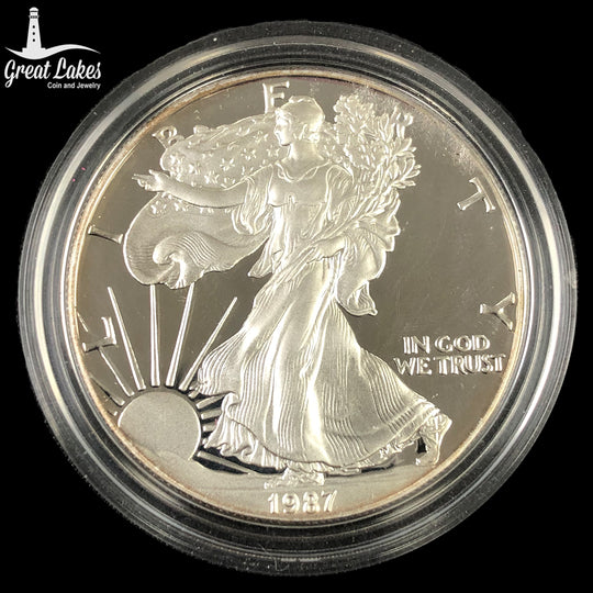 1987-S Proof 1 oz American Silver Eagle (Cap Only)