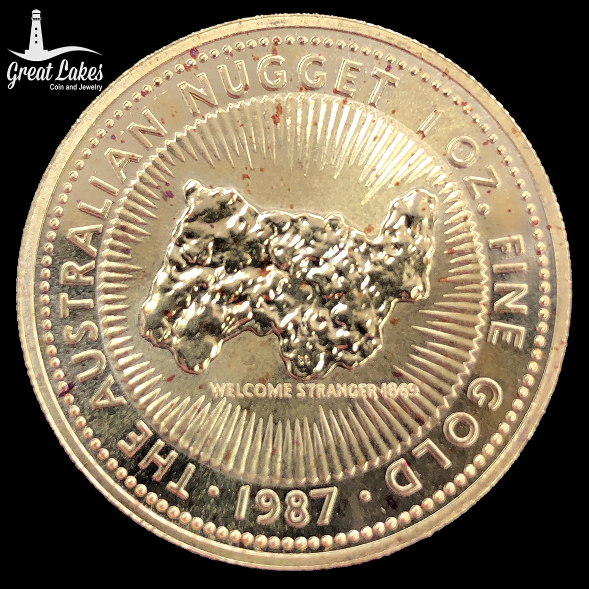 1987 Australian 1 oz Gold Nugget Coin