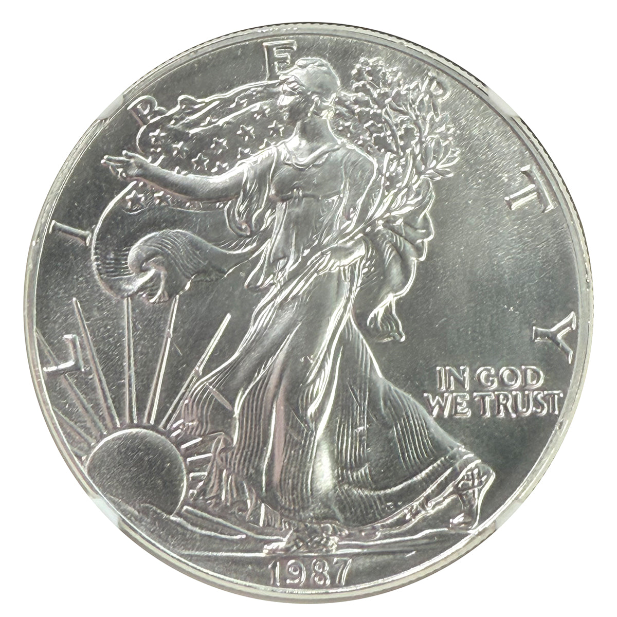 1987 1 oz American Silver Eagle PCGS MS68