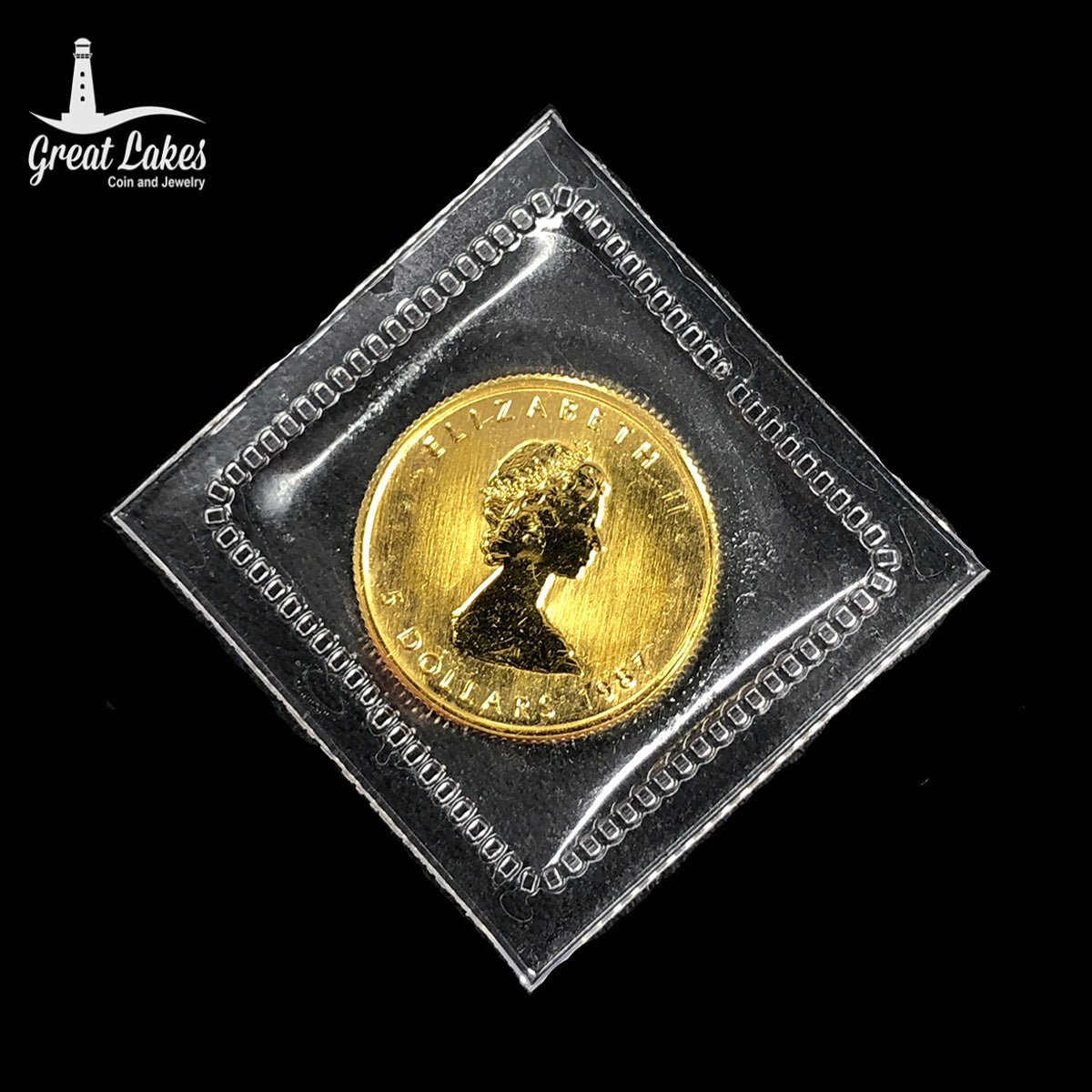 1987 1/10 oz Gold Maple (BU)